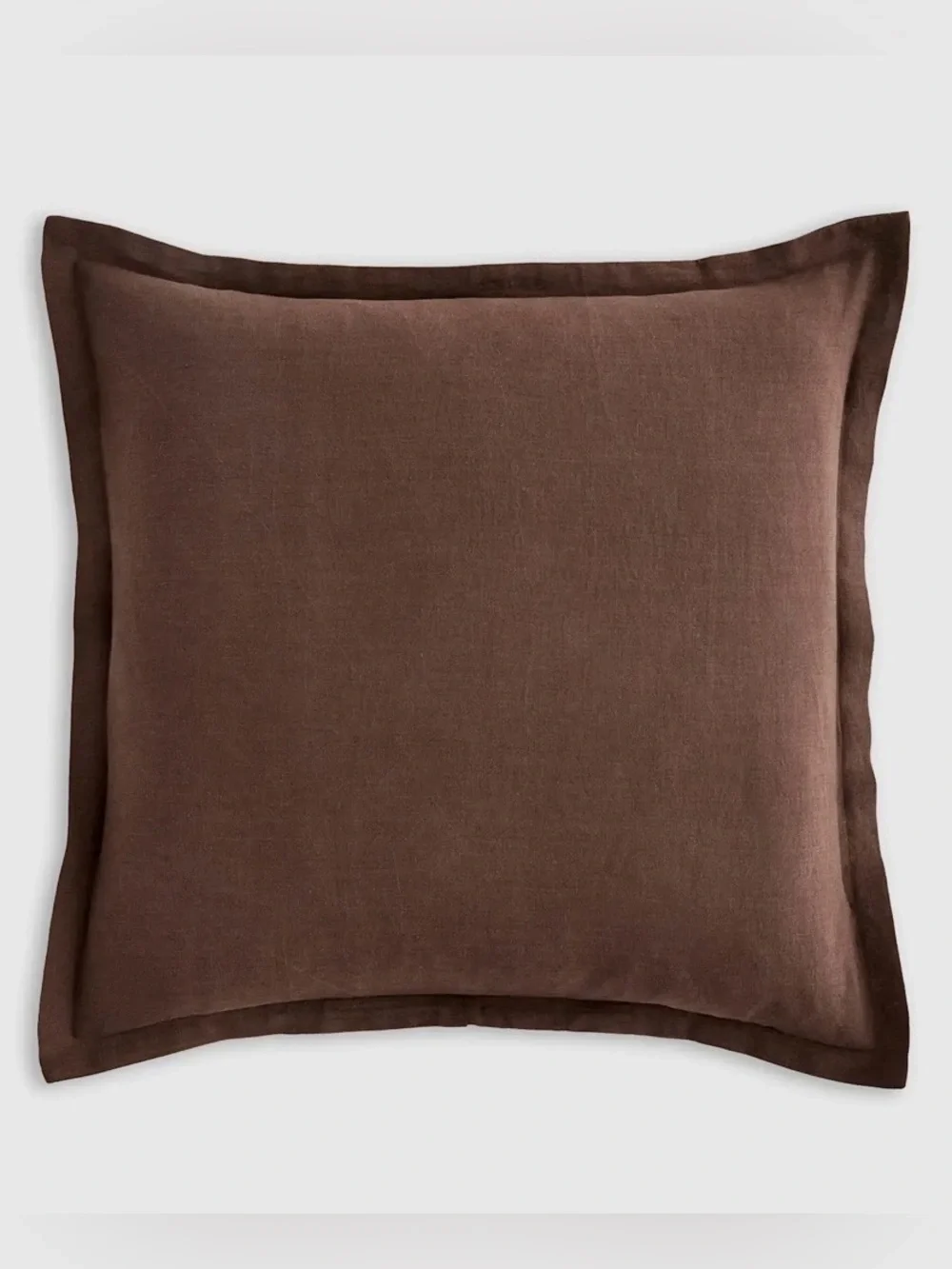 NWOT Quince European Linen Euro Sham, 26 X 26 (Espresso)